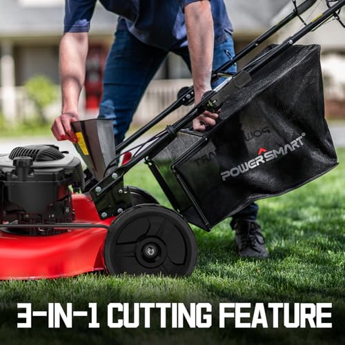 Powersmart Self Propelled Gas Lawn Mower, 21-Inch 140Cc Briggs And Stratton E550 Engine thumb #3