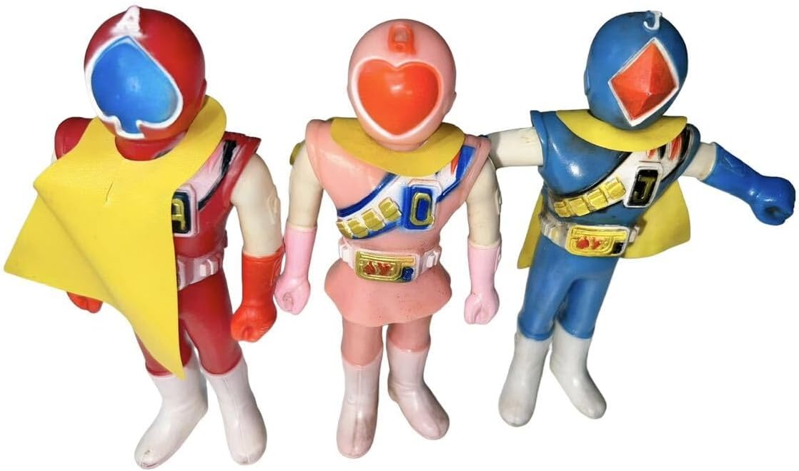 稀少品 ジャッカー電撃隊 ソフビ 5体セット 戦隊ヒーロー ソフビ 5体