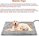 Asstikoo Haustier Heizkissen für Katzen Hunde, einstellbare Hund Heizkissen mit 12 Stufen Timer und 30-55℃ Temperatur, Haustier Heizdecke Electric Pet Heizmatte (M - 45 * 45cm)