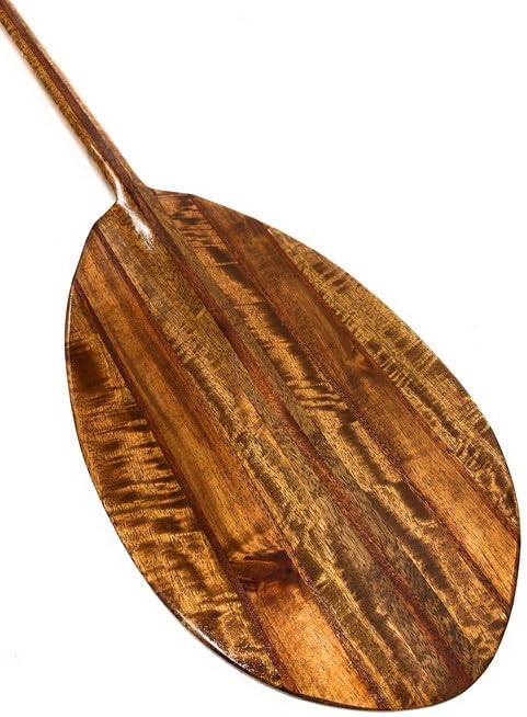 Tikimaster Exquisite Koa Paddle w/Inlay 60" Oahu Built Steersman Outrigger| #koa4417