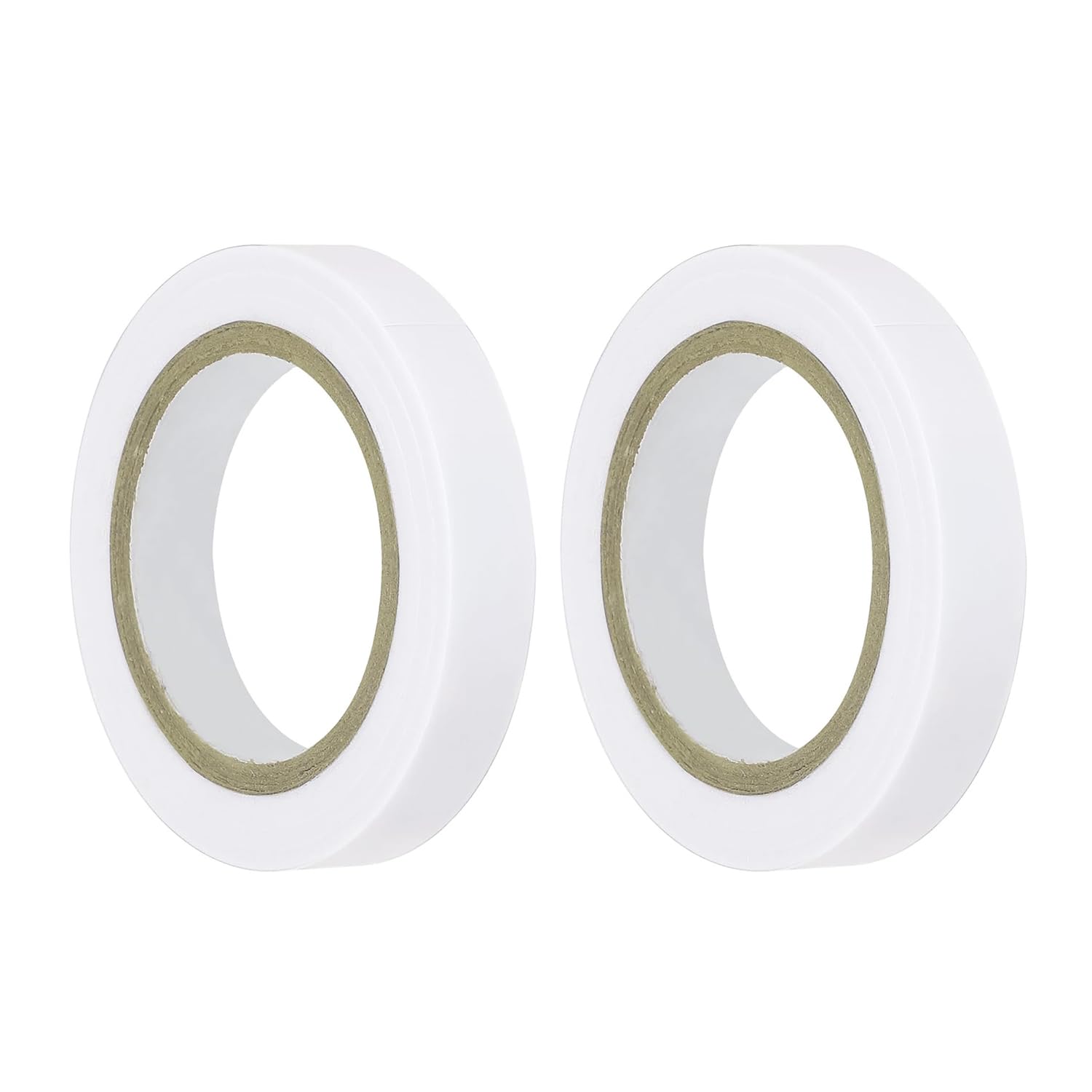 ChasCoCoラケット グリップテープ エンドテープ ラケット仕上げテープ PVC ラケットアクセサリー テニス バドミントン 伸びが良く 残らない 競技場 スポーツ用品店 釣竿 自転車のハンドル 粘着性 シール 2巻 長さ10ｍ 幅1cm ホワイト