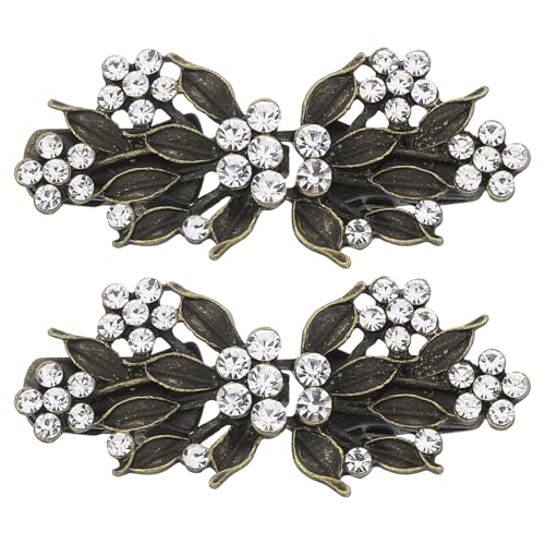 Image of uxcell Vintage Sweater Clips, Cape Cloak Clasp Retro Cardigan Clips Shawl Collar Clasp Dress Shirt Brooch Clip for Women