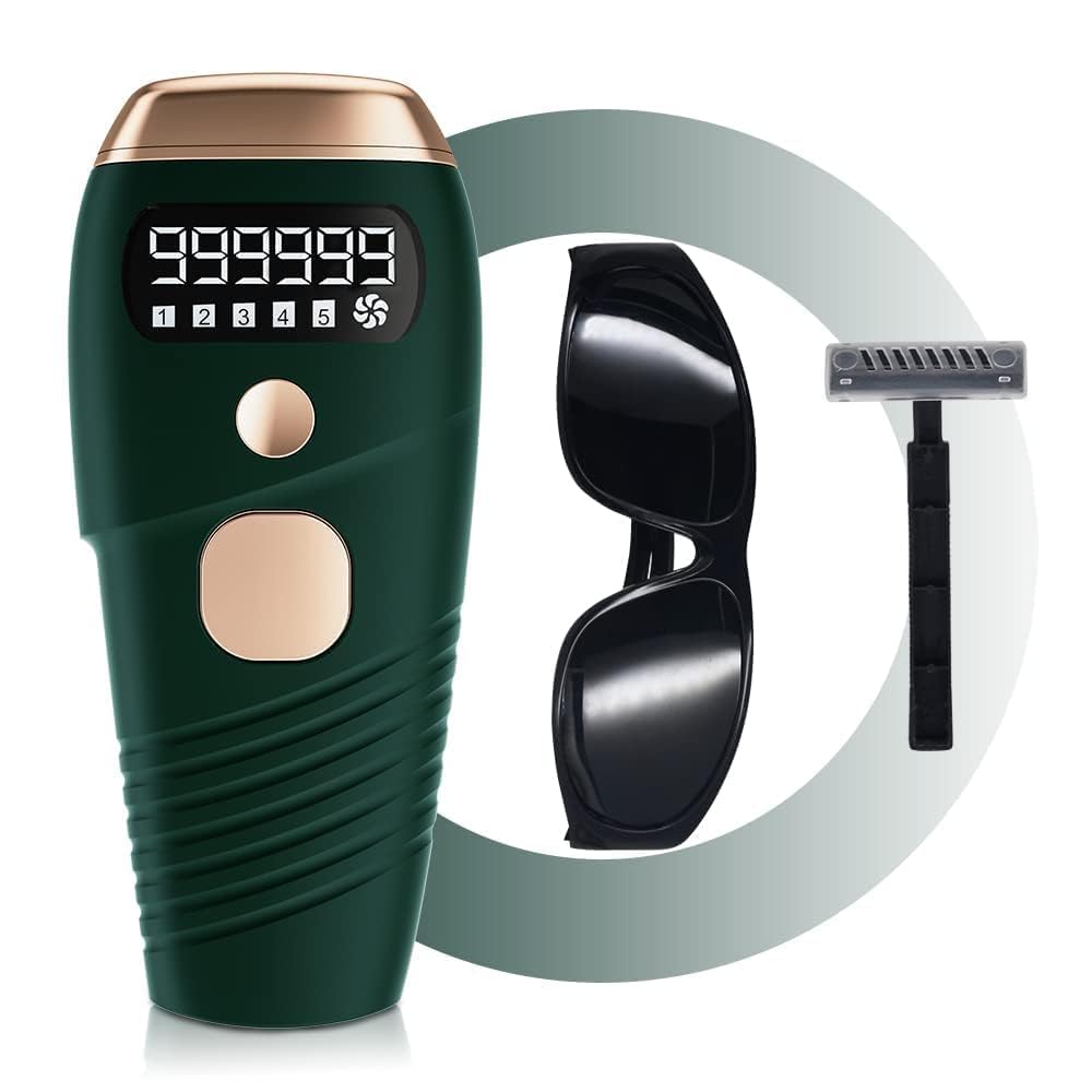 Rhyhorn Pulsed Light Epilator with Women and Men, IPL Laser Epilator, 999999 Flashes with 5 Energy Levels for Women, Men, Face, Legs, Underarms, Whole Body (GREEN) (B0D3KX7ZRY) Amazon Price History, Amazon Price Tracker