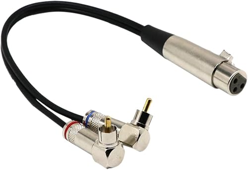 Almencla XLR Buchse Auf Cinch Stecker Grad Stereo Stecker Adapterkabel