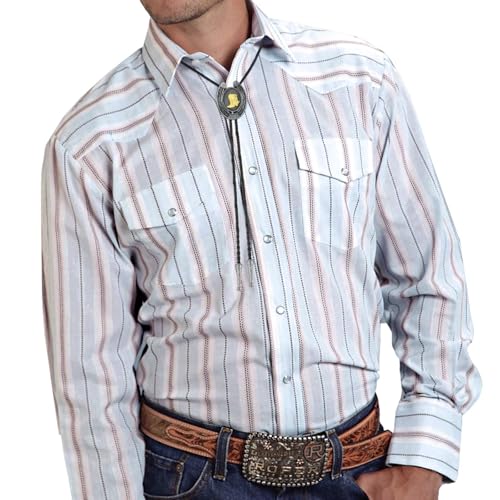 Image of HUABOLA CALYN Native American Bolo tie Rodeo Cowboy Leather Necktie Western Bolo ties for Men Women Necktie for Concert Fans