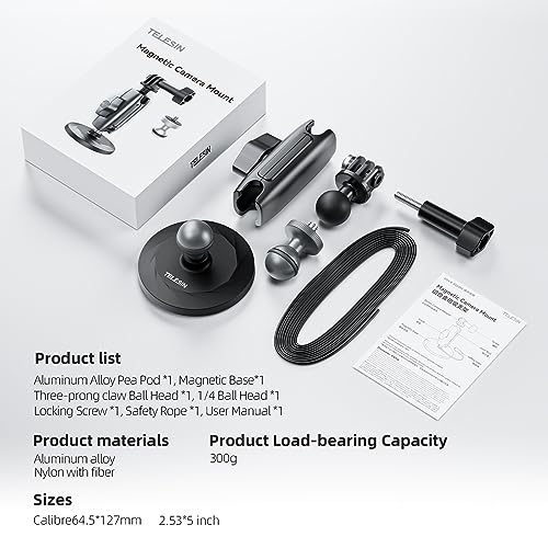 Support magnétique 360 pour GoPro et Insta360 X4 idéal vlogging