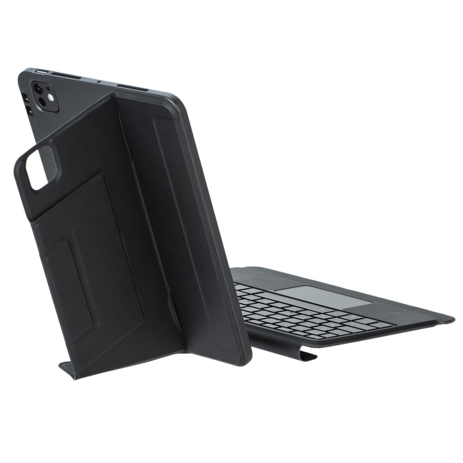 Etui na klawiaturę iPad Pro 11 cali (M5/M4, 2025/2024), z odłączaną bezprzewodową klawiaturą Bluetooth, lekki, czarny
