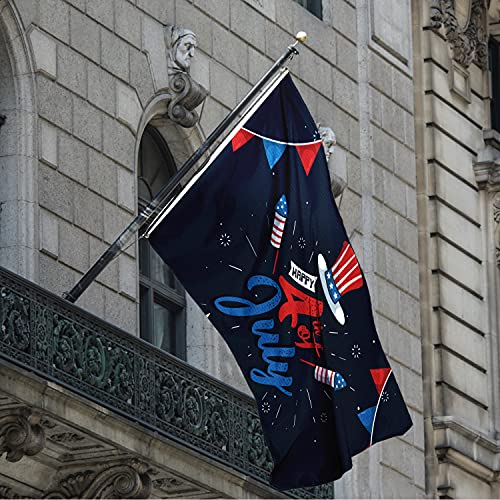 4Th Of July Flag Independence Day Banner 3X5 Ft Us Yard Sign Memorial National Day Party Supplies Patriotic Decorations Firework Burgee Rocket American Holiday Decor Double Stitched With Brass Grommets Home Garden Outdoor House Patio Farmhouse #TOP6