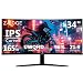 Migliori monitor IPS Z-Edge Monitor Curvo 34 Pollici PC Gaming, 2K, 3440x1440, 165Hz (DP), IPS, 1ms, Display Ultrawide 21:9, Regolabile in altezza/Verticale/Orizzontale/Rotazione, 100Hz (HDMI), FreeSync, VESA