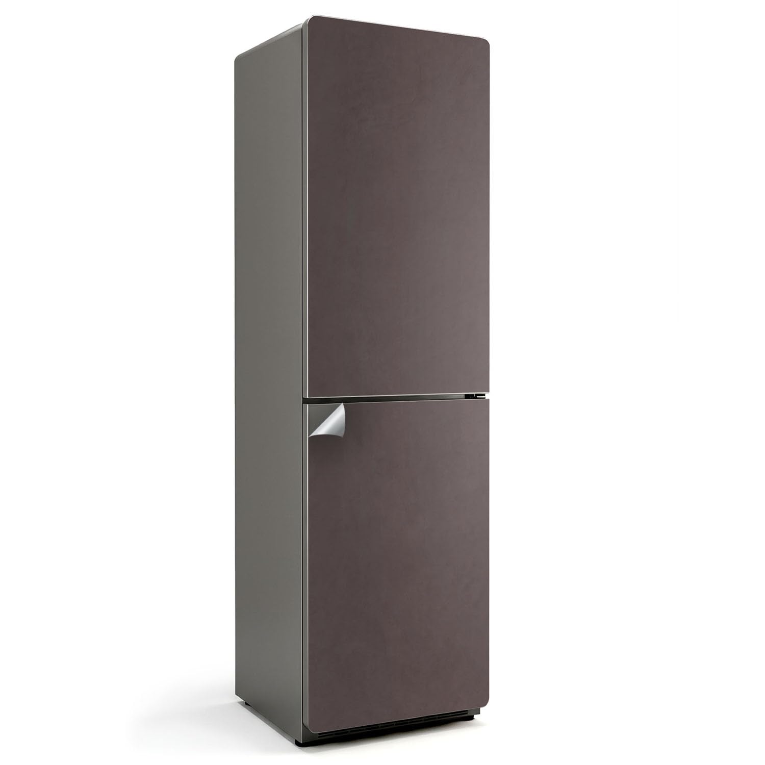 Sticker cuisine 60x205 cm marron pour relooker un frigo usé et moderniser la décoration intérieure