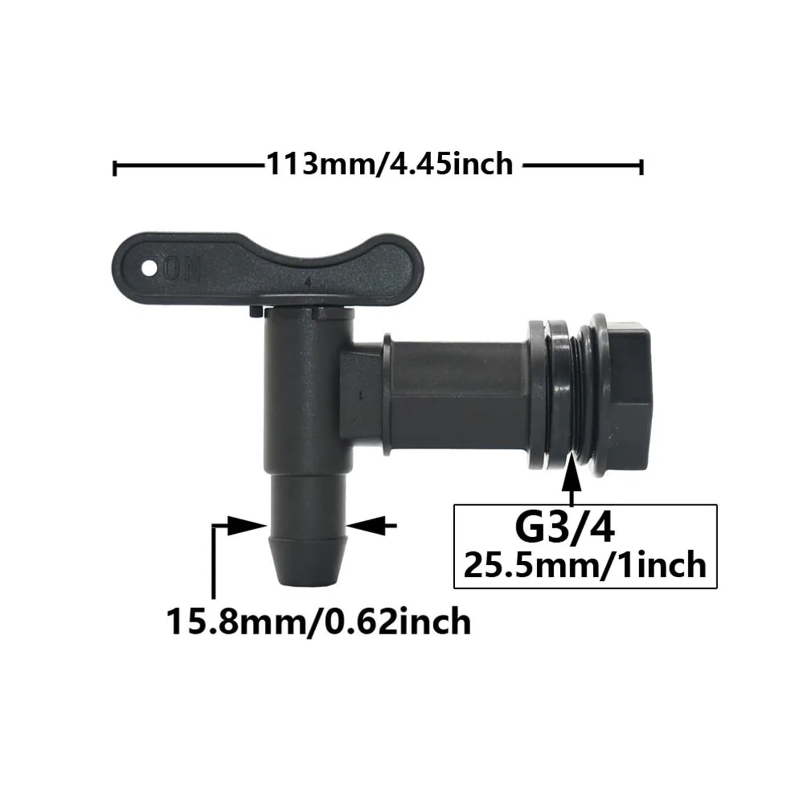 3/10.2 cm IBC adapter do kranu zbiornika gruby gwint S60 do 5/20.3 cm złącze węża zawory armatura ogrodowe zbiorniki na wodę zamiennik kranu (B)