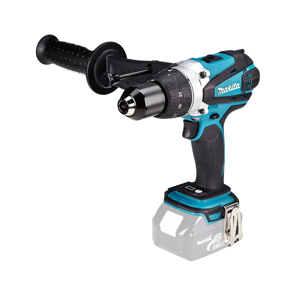 Makita Taladro combinado DHP458Z, 18 V, litio y 91 Nm (las baterías y el cargador no están incluidos)