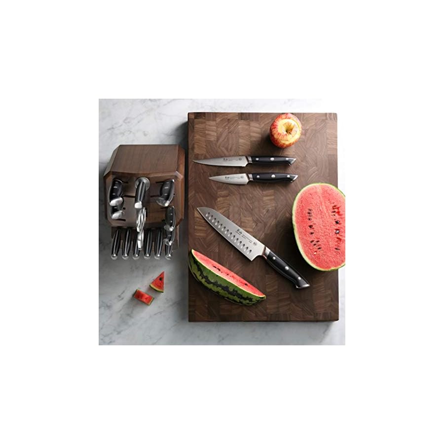Cangshan | Thomas Keller Signature Collection Walnut End-Grain Cutting Board,14 x 20 x 1.5", Crafted in USA