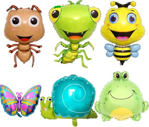 Ballons en mylar insectes grenouille et mantis pour éviter les décors d'anniversaire ternes