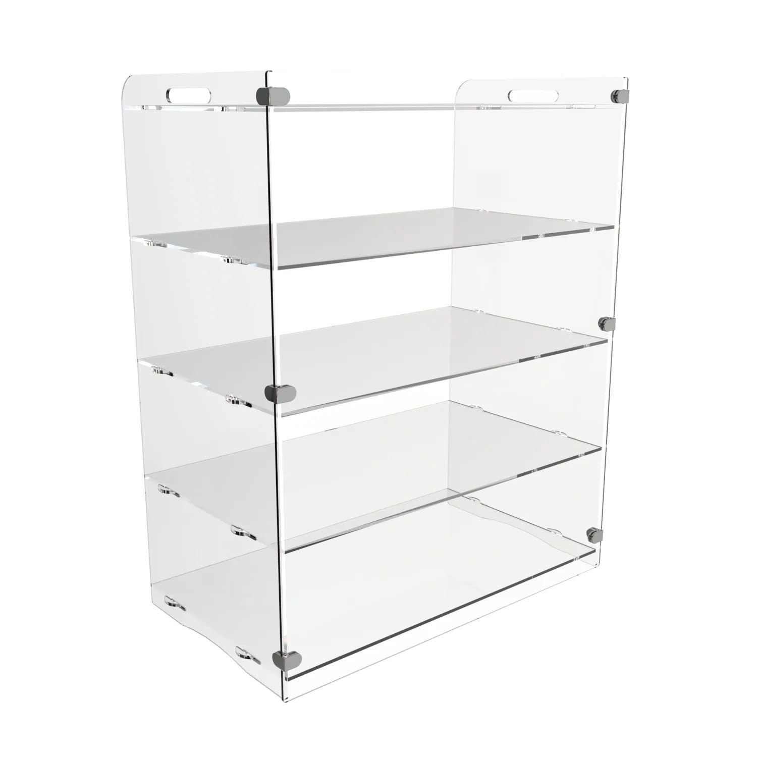 Chefkit Clear Acrylic Cake Cabinet Food Display Counter Flat Shelves (W: 600mm D: 400mm 4 Shelves)