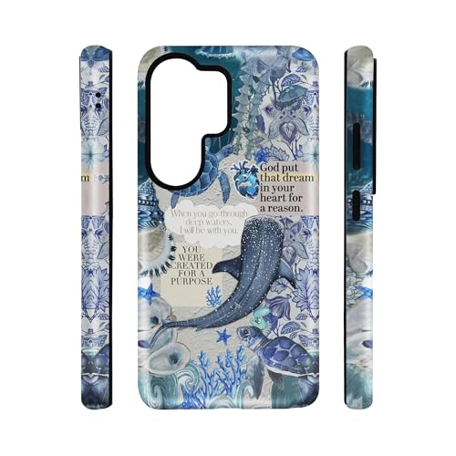qizjio Whale Shark Christian Phone Case – Shockproof Cover for Samsung Galaxy S26 Ultra