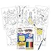 Spongebob Squarepants Stickers Activity Set- Bundle Includes Spongebob Coloring Book, Spongebob Stickers, and Door Hanger Craft, with Thank You Card to Color and Mail