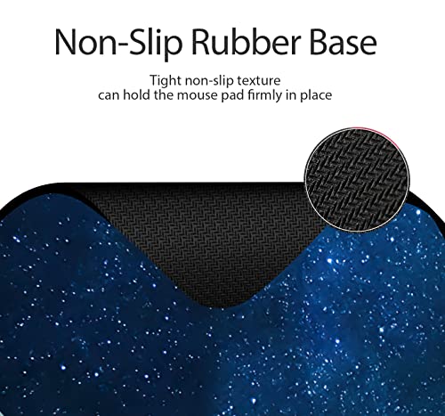 Small Mouse Pad Mall, Only Takes Up Mouse Space, Mini Travel Carry Washable Lycra Non-Slip Rubber Base, Office, Small Space, 5X6Inches #TOP5