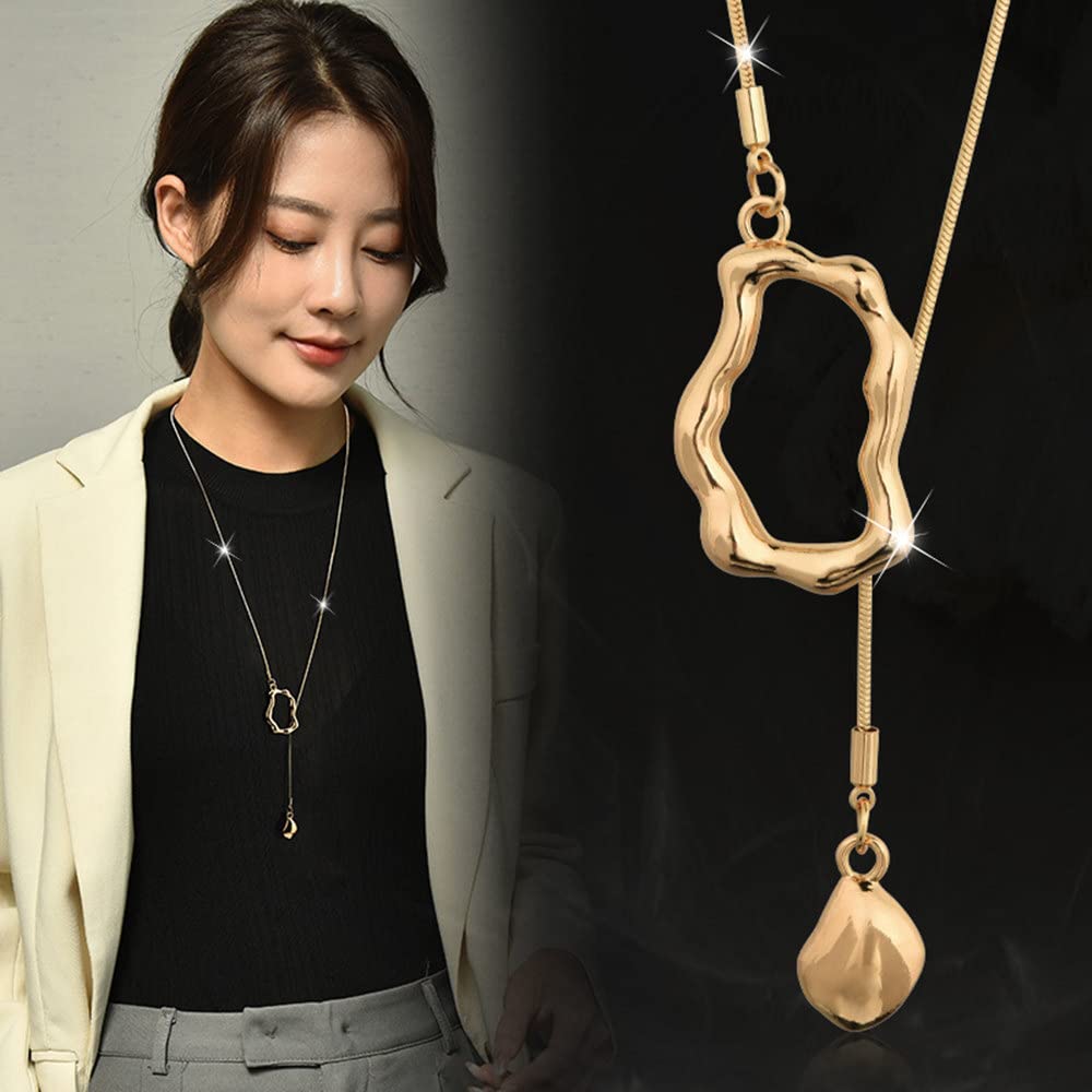 Sither Lariat Necklace for Women Long Y Necklace Sweater