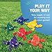 Constructive Playthings Multi-Colored Frog Bean Bags for Tossing, Juggling, Classroom, Weighted Bean Bags for Kids (Set of 6)