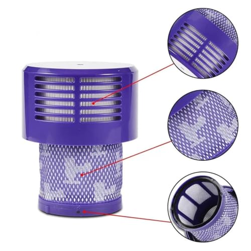 Filtro lavable para Dyson V10 y robot SV12, kit de accesorios de limpieza Hepa con 15 piezas 6