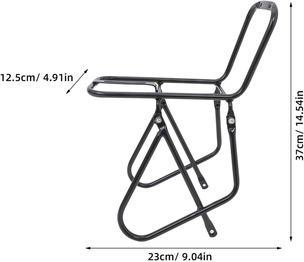Mountain Bike Front Cargo Rack Metal Front Fork Bicycle Carrier Universal Commuting Bike for Long-Distance Touring