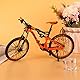 FENGQ 1:10 Finger Fahrrad Modell, Mountainbike-Spielzeug, Mini Fahrrad, Miniatur Finger Bike für Kinderspielzeug, Geschenke und Dekoration (Orange)