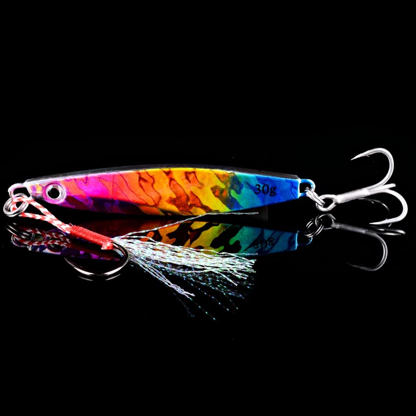 12pcs esche da pesca in metallo Jig 7g 12g 17g 22g 30g 40g maschere pesca in mare cucchiaio esca affondamento esca Jigging Vibe lama for luccio spigola