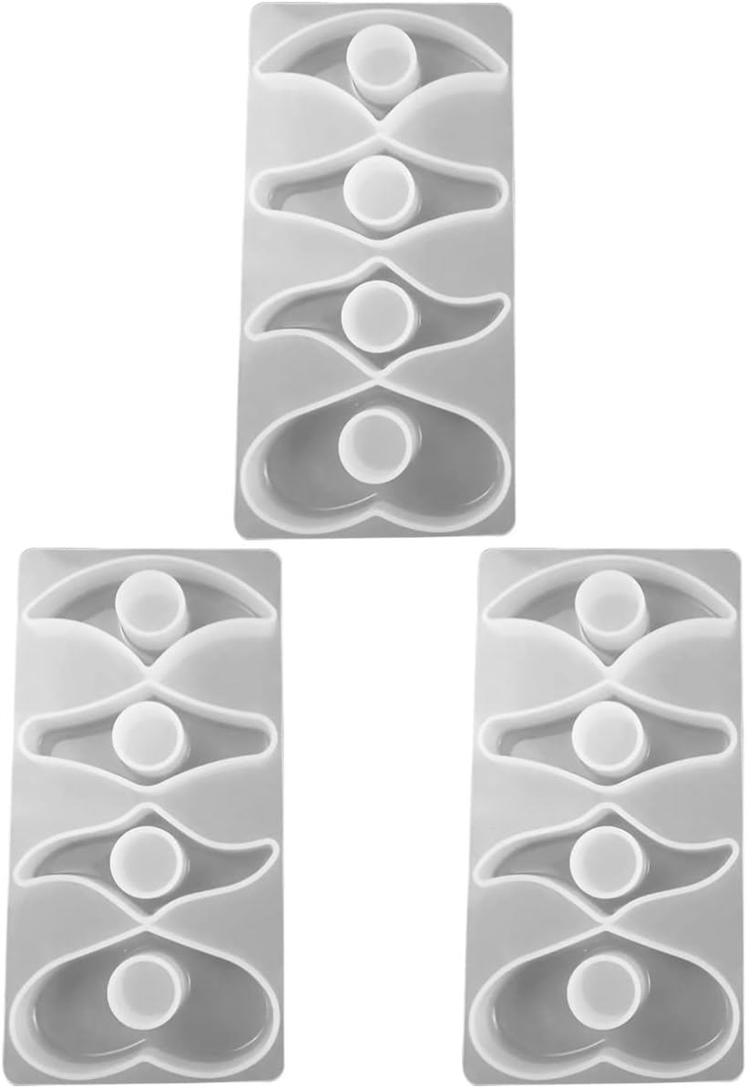 COHEALI 3 pcs Book Page Book Page Opener Mold DIY Bookmark Silicone Mould Thumb Bookmark Casting Mold Holder Silicone Mold