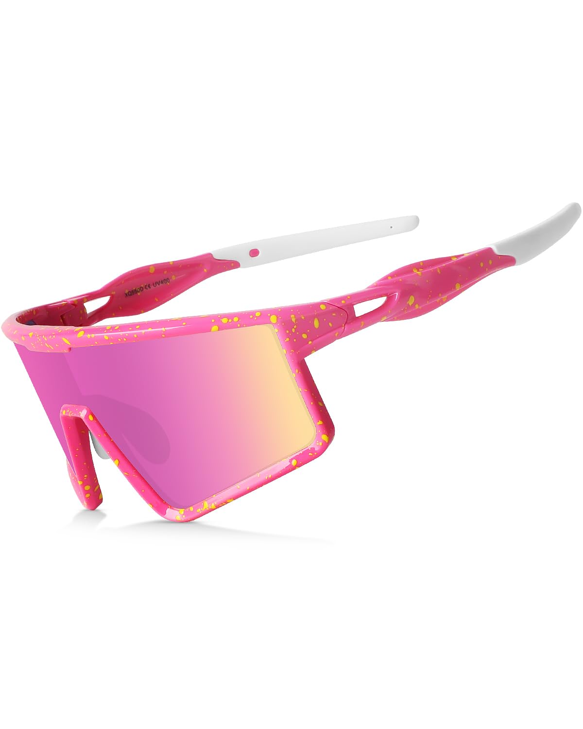 Xiyalai Sports Sunglasses Anti-Glare High-Definition Running Sun Glasses | Sport-Specific Unobstructed View Professional for Men Women - UV400 Protection Goggle for Baseball Softball Cycling Hiking