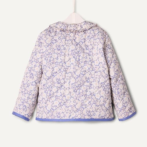 Image of Amazon Essentials x Sofia Grainge Toddler and Baby Girls' Midweight Quilted Field Jacket with Ruffle