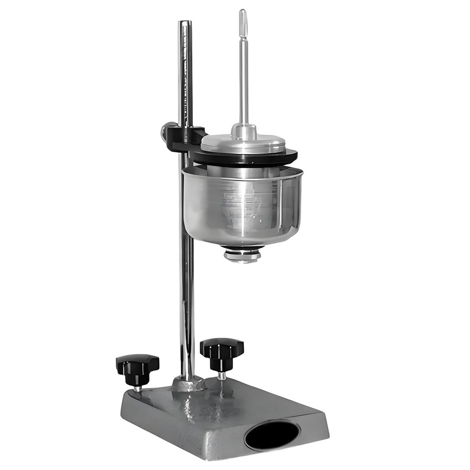 Viscosímetro de copa de flujo, herramienta de medición de viscosidad, medición de flujo de líquidos, copa de acero inoxidable de precisión, soporte ajustable; para pinturas, recubrimientos