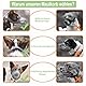FANGCCC Maulkorb für Hunde, Atmungsaktiver Mesh Maulkorb, Verstellbarer Hundemaulkorb, Verhindert Beißen, Kauen und Bellen (Grau, M)