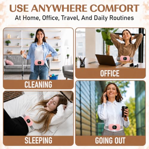 Image of BRONTIX Menstrual Pain Relief Heating Pad | Electric Period Cramp Massager
