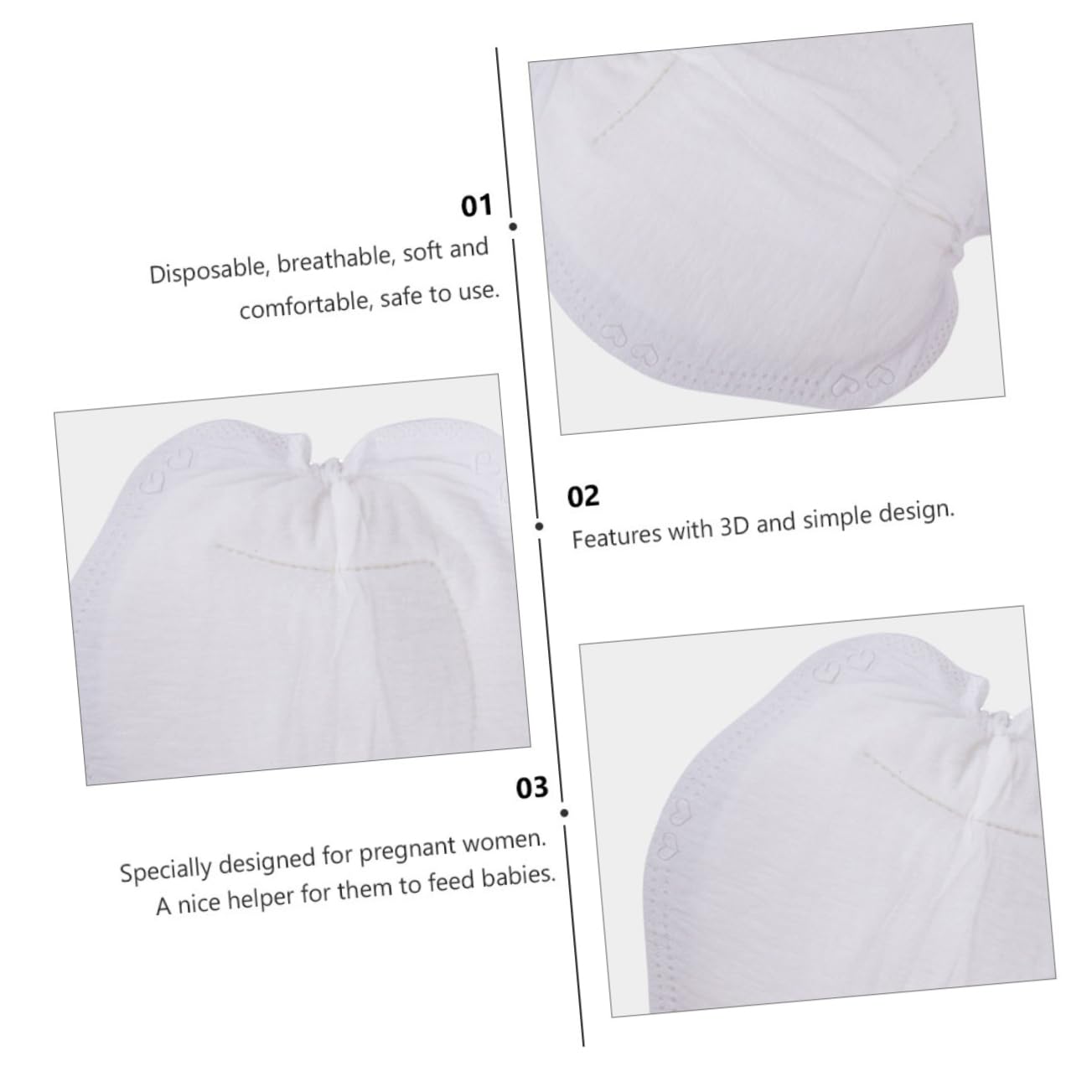 Pack Disposable Breastfeeding Pads Ultra-Thin Washable Nursing Pads