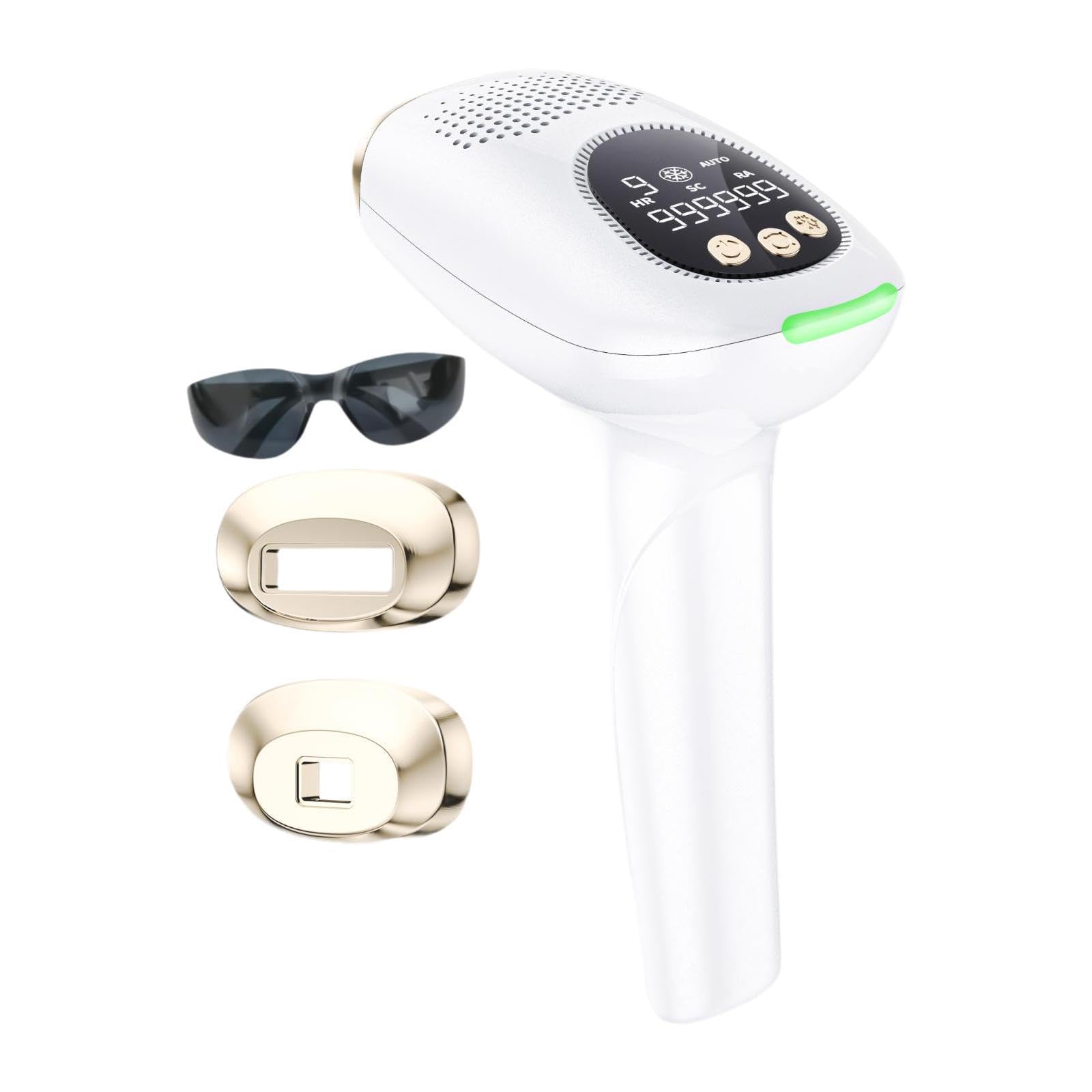 Dispositivo di Rimozione dei Epilatore Portatile Ghiaccio Manuale Automatico Regolabile per Donna Uomo Adatto a Viso Ascelle Zona Bikini Braccia