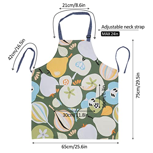 Yanacc 2 Pack Aprons For Women Chef, Apron With 2 Pocket And Adjustable Neck Strap For Kitchen Cooking Baking Gardening (Apron-4) #TOP5
