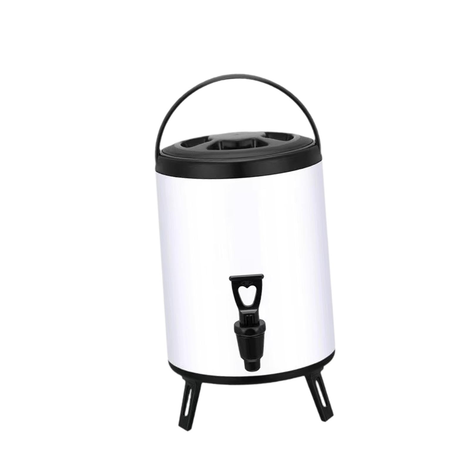 Dispensador de Bebidas de Doble Capa con Aislamiento Térmico, de Acero Inoxidable, para Bebidas Frías Y Calientes, con Asa Reforzada. Ideal para, tal como se describe, 10l