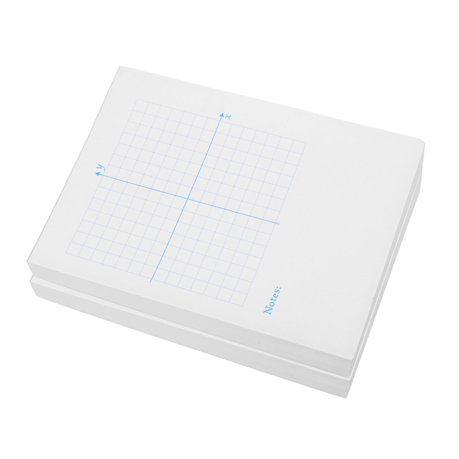 Gadpiparty 4 Pezzi 2 fornitura di matematica foglio da disegno di matematica carta grafica accessorio di matematica carta con griglia matematica bianca