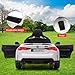 12V Electric Ride On Car w/RC,Licensed by BMW M4 Toddler Electric Vehicle for 37-83 Months,Power Wheels for Boys Girls, with Suspension System,3 Speeds, Bluetooth, MP3, Double Door, LED Light(White)