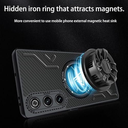 NOUKAJU Case for REDMAGIC 10 Air, Magnetic Cooling Phone Cover,Anti-Drop,Friction-Resistant,Comprehensive Protection,Protective Case for Nubia Red Magic 10 Air(Black) by NOUKAJU - Used condition - Image 7