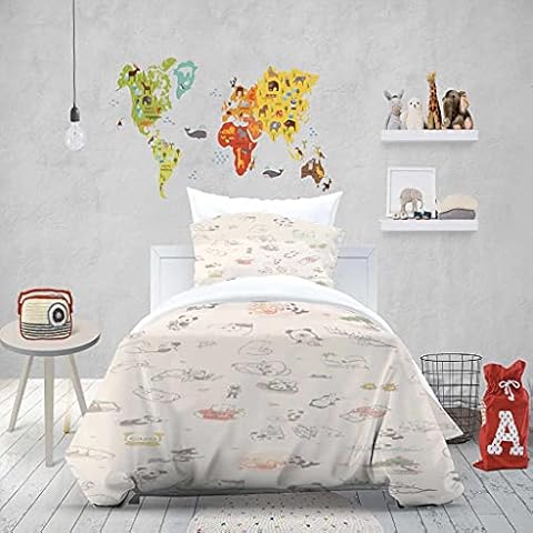 UJLMUE Bedding Set For Boys Children Animal Print Duvet Covers 3D Printing Cover
