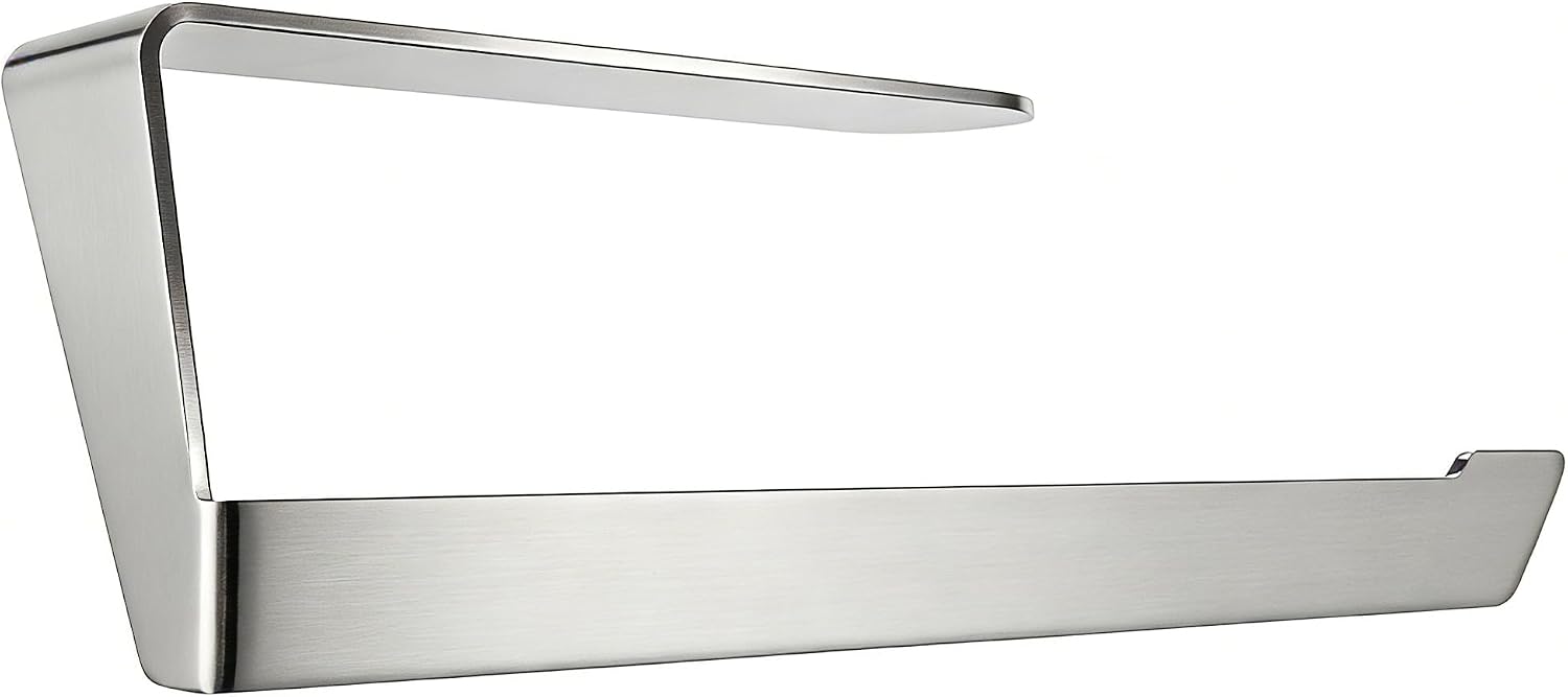 Kegii Kitchen Roll Holder No Drilling   Kitchen Roll Holder Stainless Steel Paper Roll Holder Under Cabinets 29 cm Length for up to 7 cm Thick Rolls