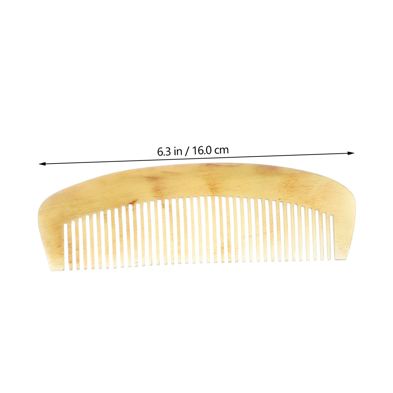 DOITOOL Pettine che Promuove la Circolazione Sanguigna per Donna in Corno Naturale Antistatico Pettine Chioma Ricci Design Raffinato e Cura Chioma Donna