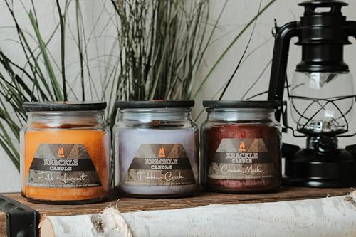 Image of Krackle Candle | Spring Break | 16 oz Scented Candle with Natural Crackling Wooden Wick | Poured in the USA | Nectarine, Apricot & Blood Orange Fragrance