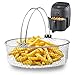 Air Fryer Basket, Steamer Basket, 304 Stainless Steel Mesh Basket for Air Fryer, Air Fryer Accessory 8 inch Basket with Handle