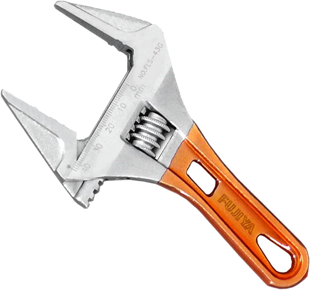 Tools, FLS-43G-F, Short Adjustable Wrench with Grip