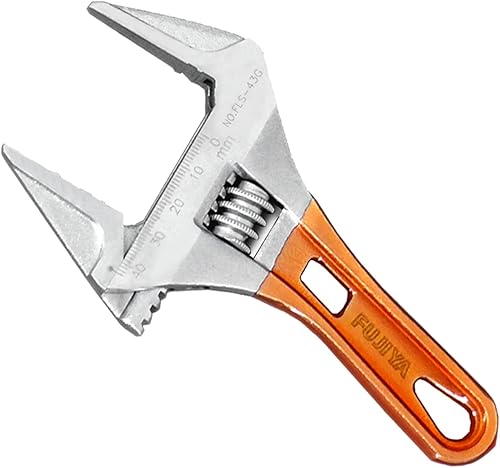 FUJIYA Herramientas, FLS-43G-F, llave corta ajustable con empuñadura