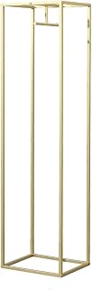 WFDERAN Creative Simple Clothes Retail Heavy Duty Metal Garment Racks,Clothing Store Hanger Storage Shelves,Commercial Wedding Dress Floor-Standing Display Rack (Gold, 75" H)