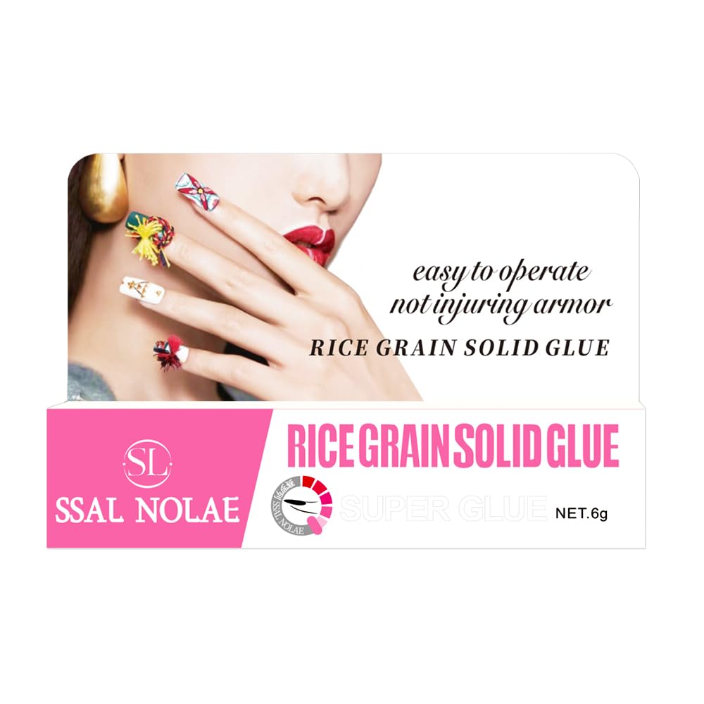 SSAL NOLAE Super Strong Nail Glue for Press On Nails- Salon Quality for Acrylic, Fake Nail Tips. Quick Dry, Long Lasting, No UV Lamp, Dehydrator or Primer Needed-3 Grams